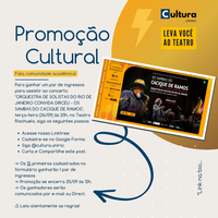 Promoção Cultural | "ORQUESTRA DE SOLISTAS DO RIO DE JANEIRO CONVIDA DIRCEU - OS SAMBAS DO CACIQUE DE RAMOS"