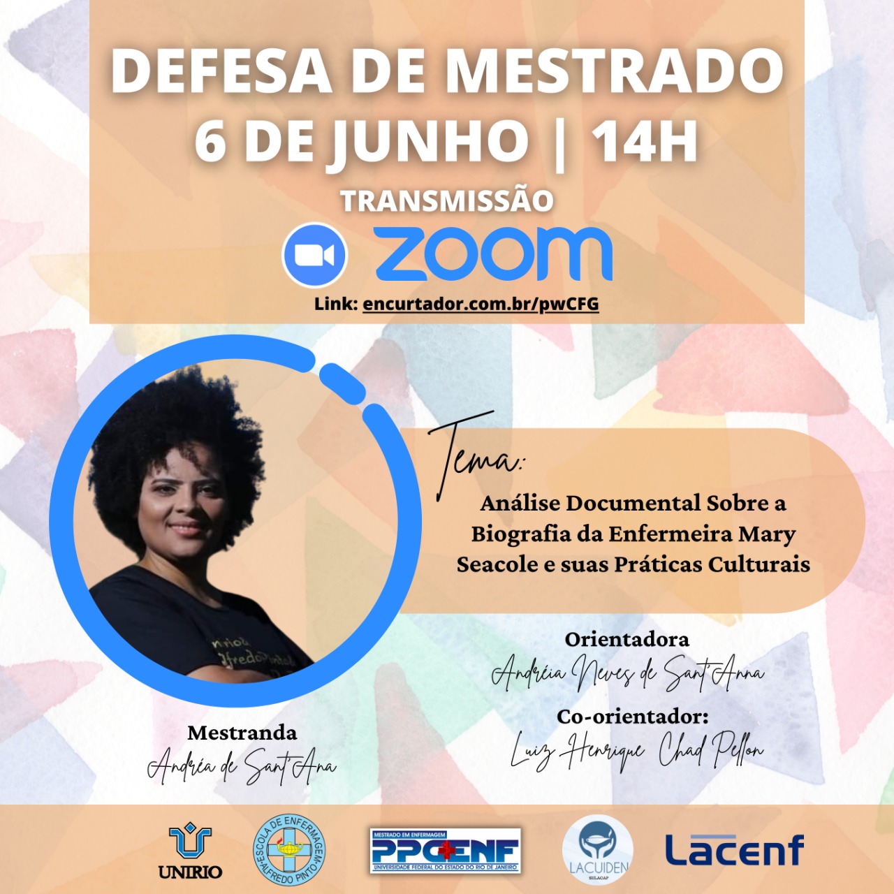 DEFESA DE DISSERTAÇÃO -  ANDREA DE SANTANA OLIVEIRA