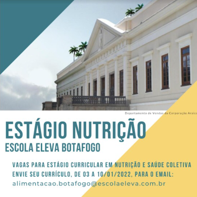 ESTÁGIO NUTRIÇÃO ESCOLA ELEVA BOTAFOGO 