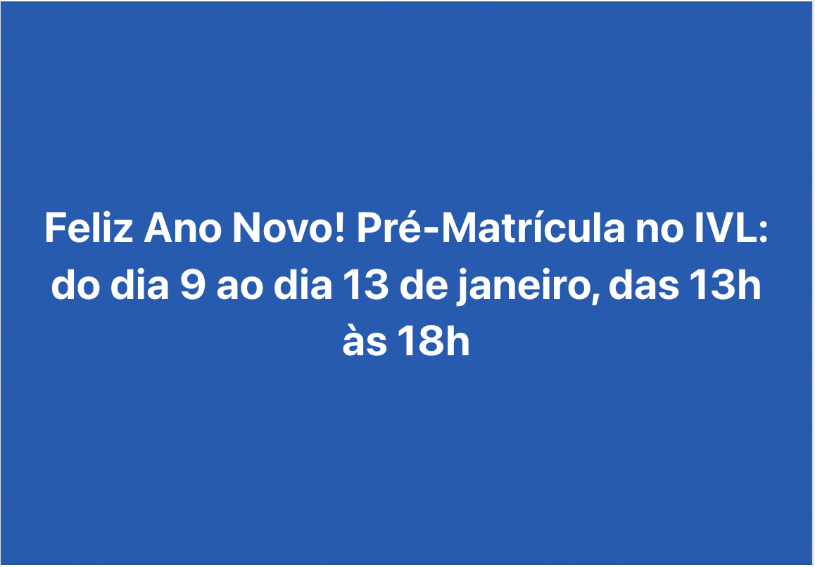 Pré-Matrícula