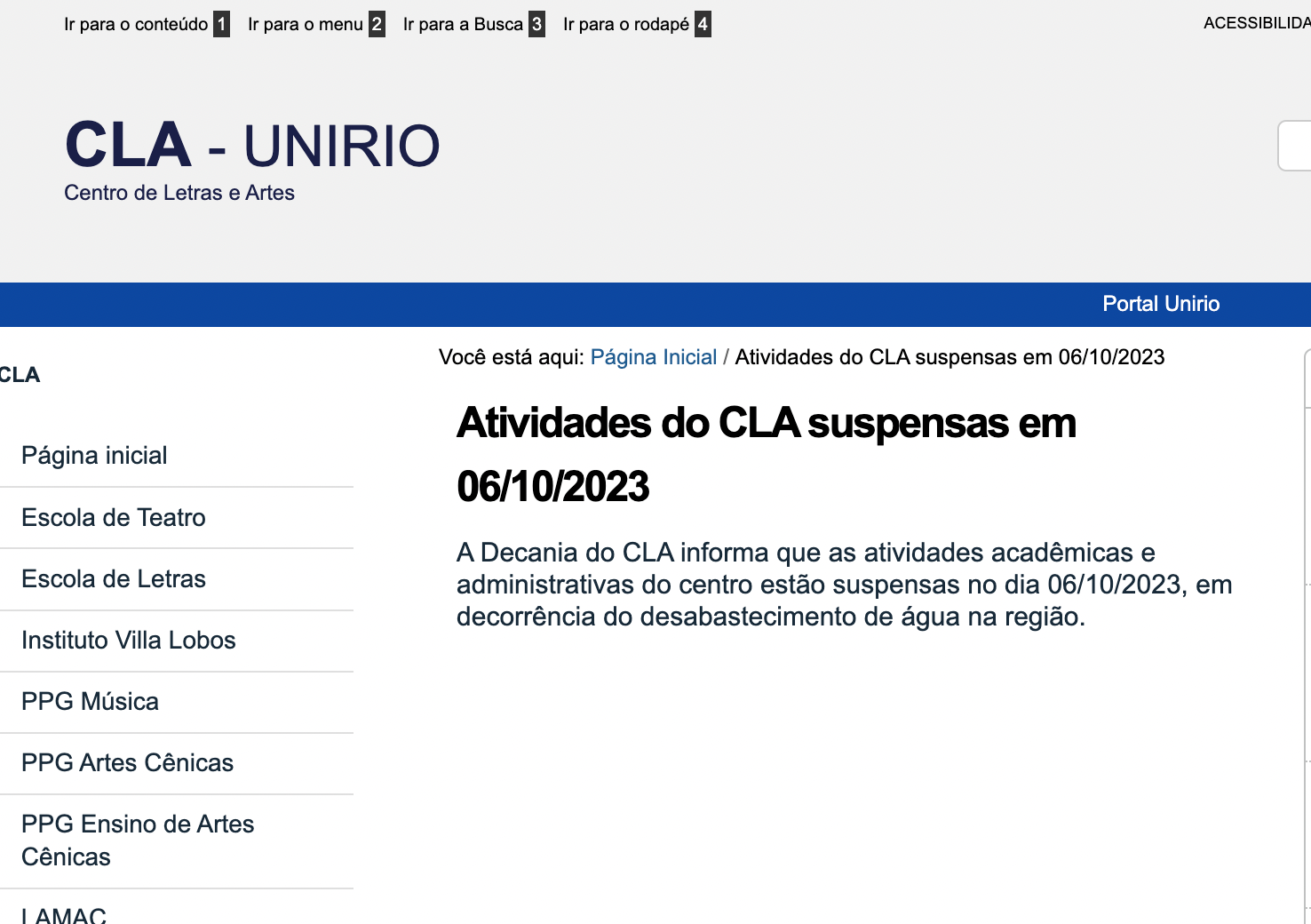 AULAS SUSPENSAS DIA 6/10