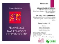 Minicurso: Feminismos nas Relações Internacionais