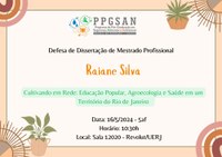 Defesa De Dissertação - Raiane Silva da Penha 16/05