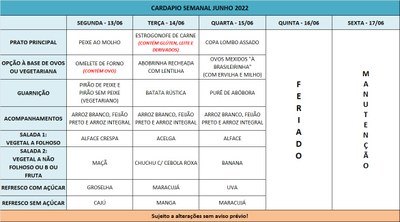 cardápio 13-06 a 15-06-22