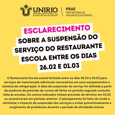 esclarecimento 26-02 a 01-03