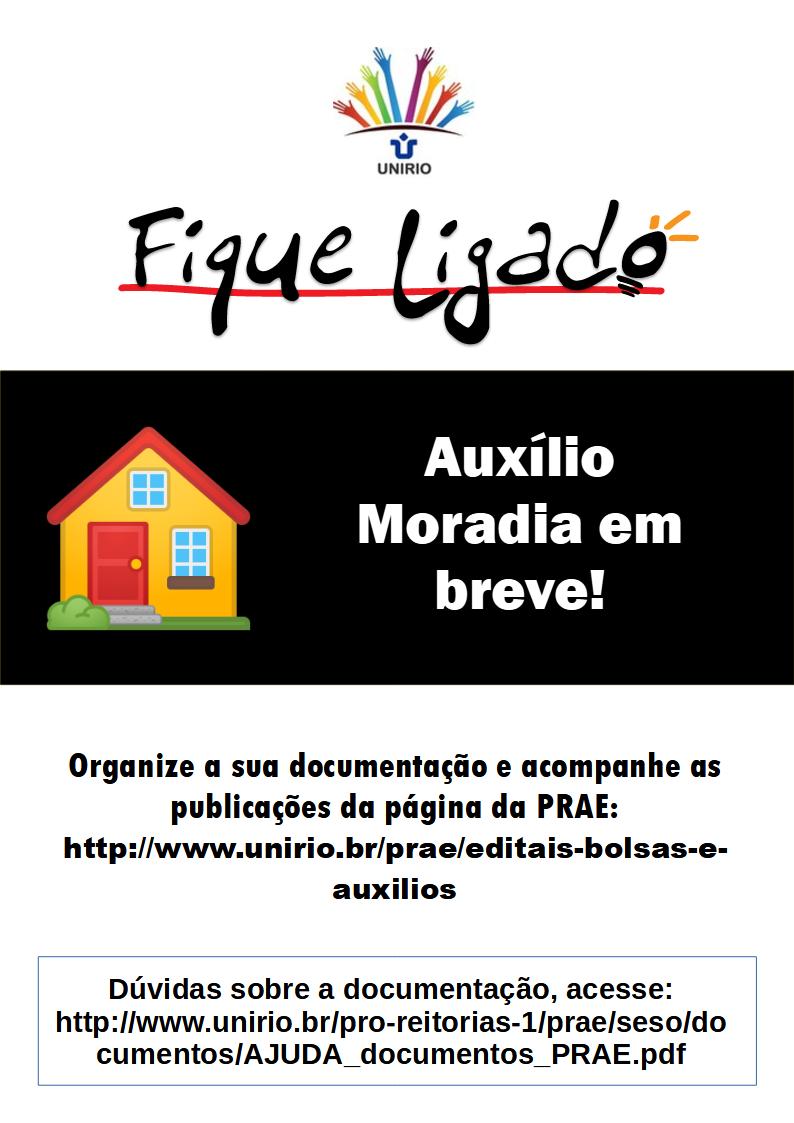 Em breve: Edital do Auxílio Moradia da PRAE