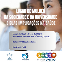 PROGEPE/GT SAÚDE divulga evento em homenagem ao mês das mulheres no HUGG