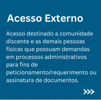 Acesso externo ao SEI - Sistema Eletrônico de Informações