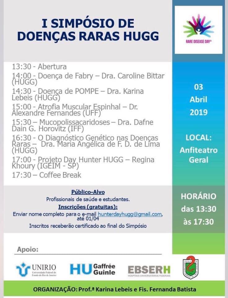 I Simpósio de Doenças Raras do HUGG
