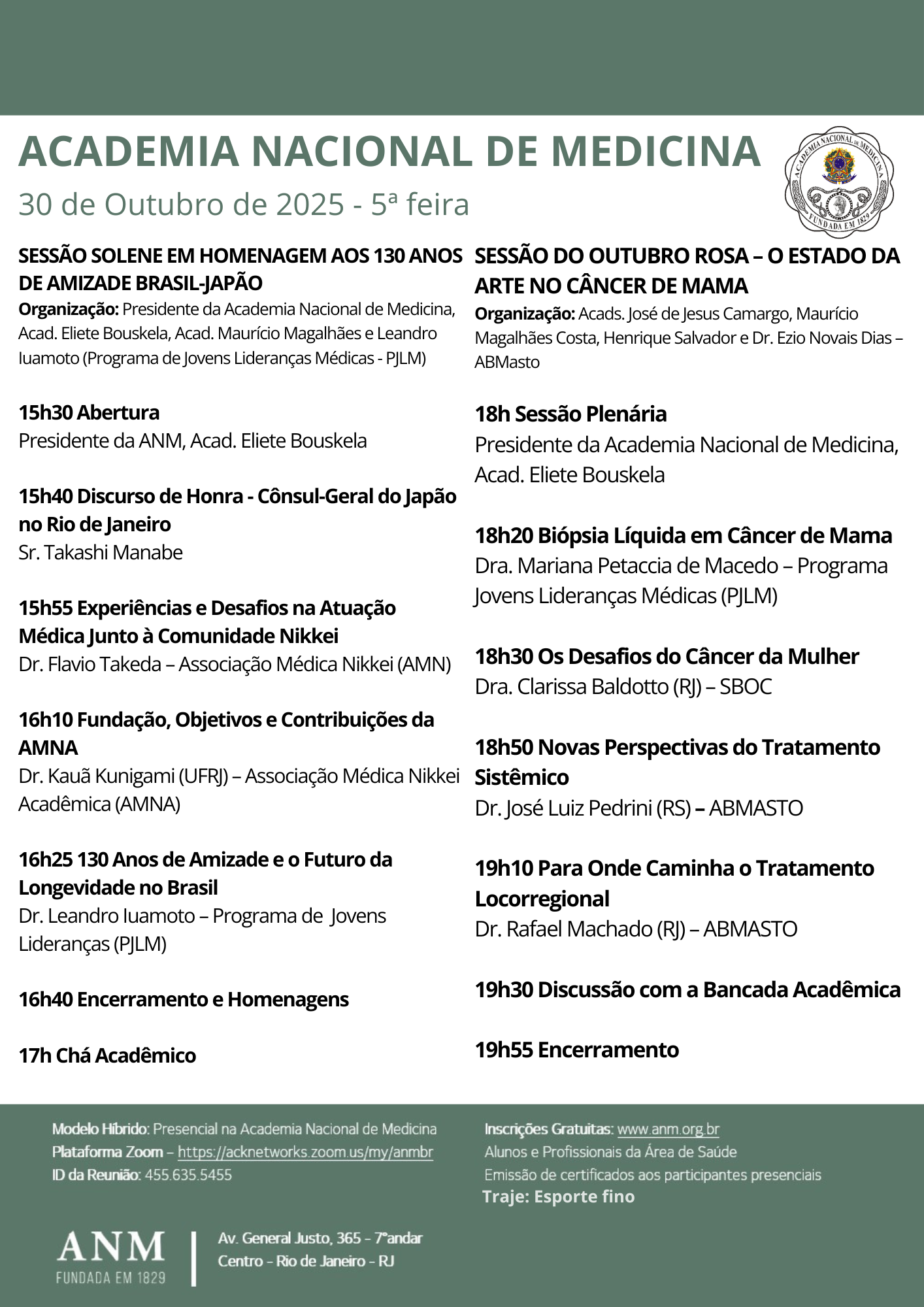 Sessão solene em homenagem aos 130 anos de amizade Brasil-Japão | Sessão Outubro Rosa - O estado da arte no câncer de mama