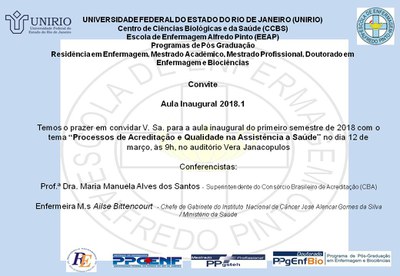 Convite aula inaugural EEAP (Imagem: Divulgação)