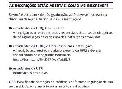 inscrições