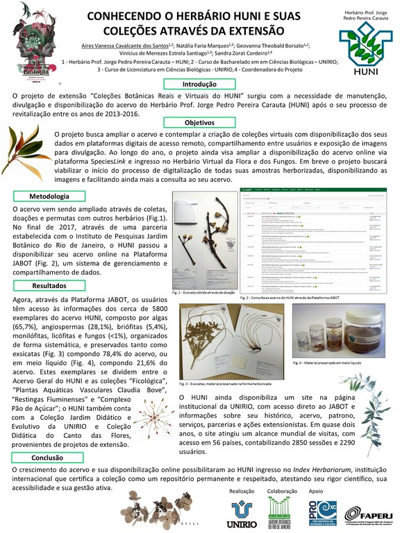 Pôster XII Sermana de Biologia UNIRIO 2018 - Coleções 