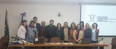 Parte da equipe da DPQ e os avaliadores do CNPq (Foto: DPQ)