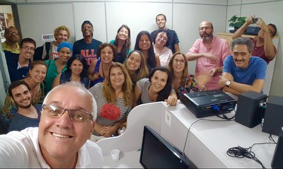 Participantes da oficina e integrantes do NIS/Lamac (Foto: NIS/Lamac)