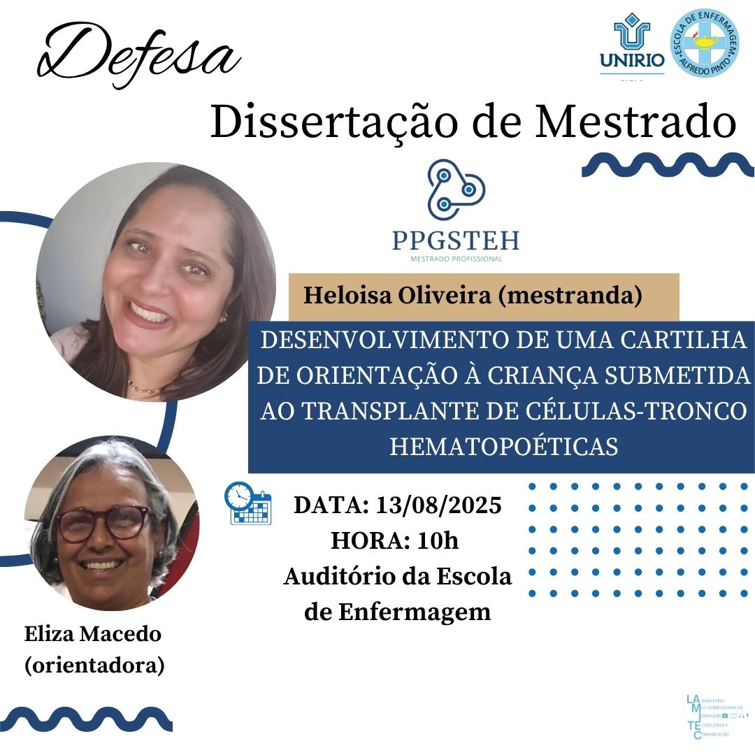 Defesa de produto da mestranda Heloisa Oliveira dos Santos