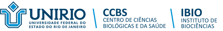 Marca monolítica horizontal Universidade Federal do Estado do Rio de Janeiro, Centro de Ciências Biológicas e da Saúde, Instituto de Biociências