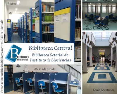 Biblioteca *montagem a partir de imagens coletadas no site da biblioteca
