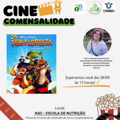 Evento Cine Comensalidade - NAC