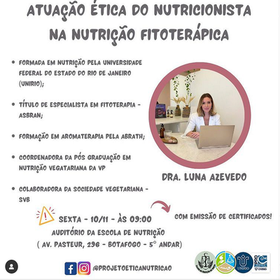 Projeto de Extensão - Atuação Ética do Nutricionista