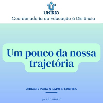 1 - Um pouco da nossa trajetória Um pouco da nossa trajetória