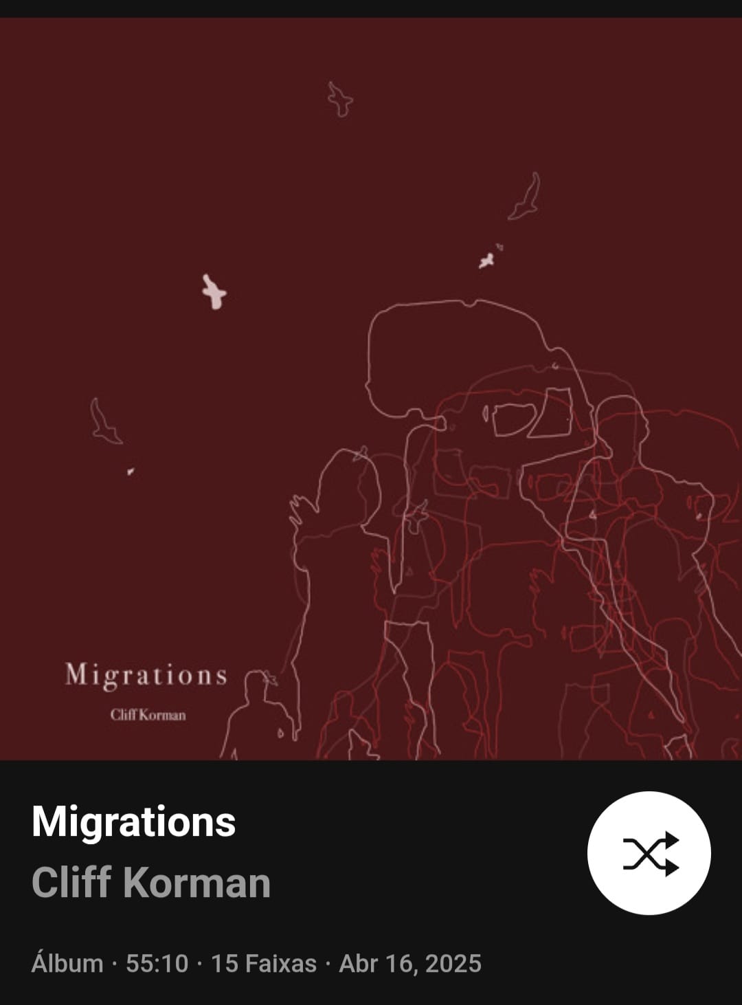 Cliff Korman lança seu álbum Migrations nas plataformas