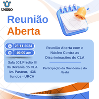 Reunião aberta do Núcleo contra as Discriminações do CLA