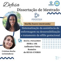 Defesa de produto da mestranda Marilia Soares da Silva Souza