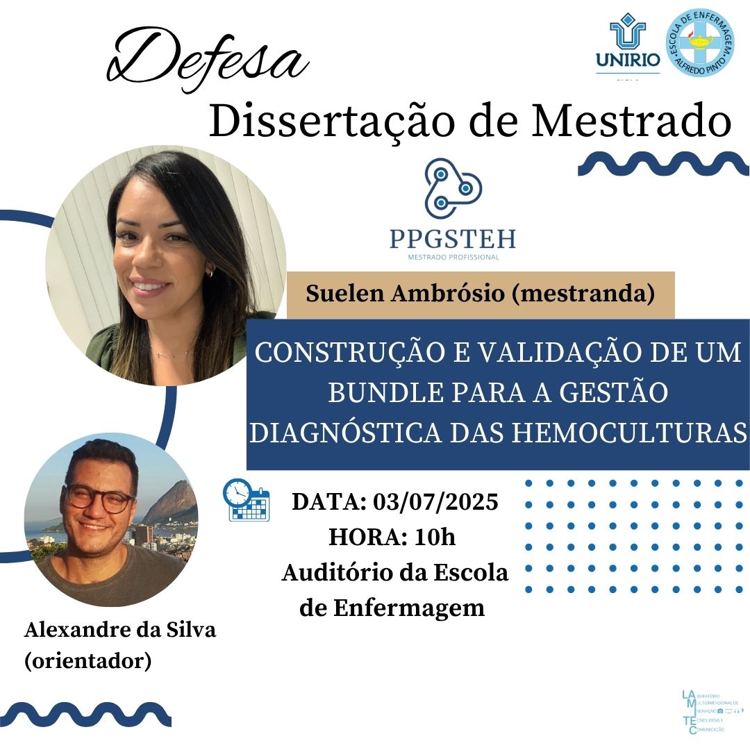 Defesa de produto da mestranda Suelen Lopes Santos da Silva Ambrósio