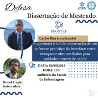 Defesa de produto do mestrando Carlos Luiz Dias