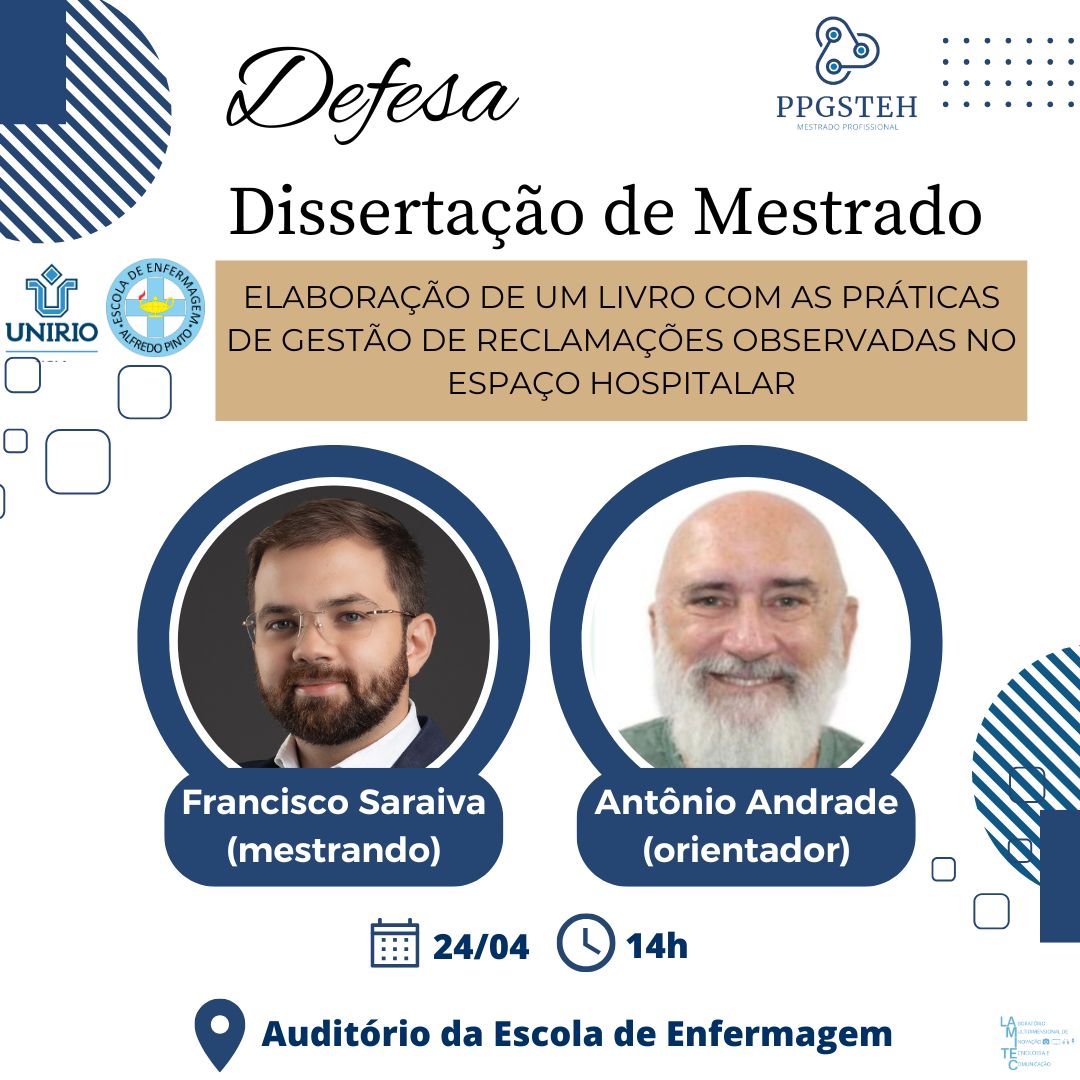 Defesa de produto do mestrando Francisco Antunes Maciel Lafayette Stockler e Saraiva