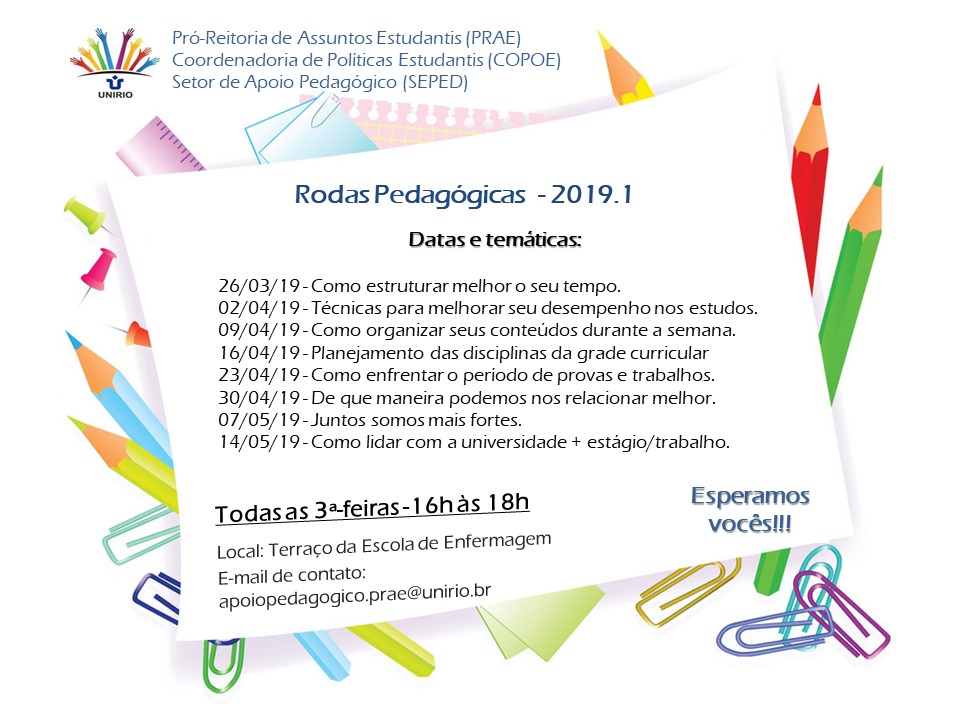 Rodas Pedagógicas 2019.1