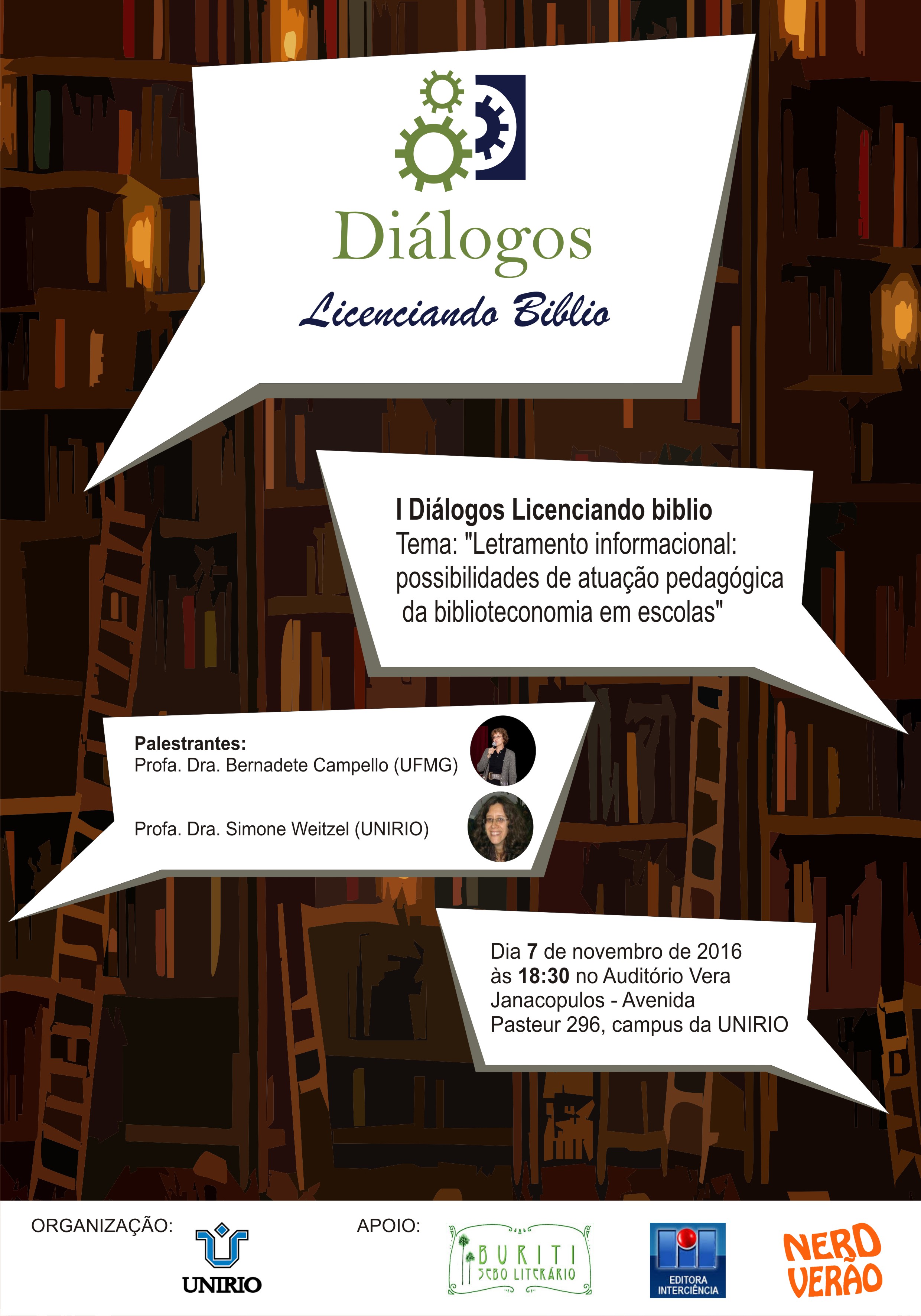 I Diálogos Licenciando Biblio acontece na UNIRIO