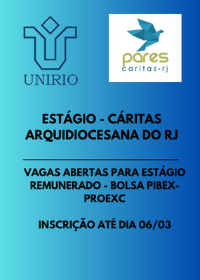 Estágio cáritas 2025 estágio caritas 2025