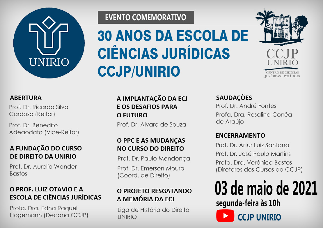 30 anos de Comemoração do Curso de Direito