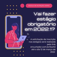 Vai fazer estágio obrigatório em 2022.1?
