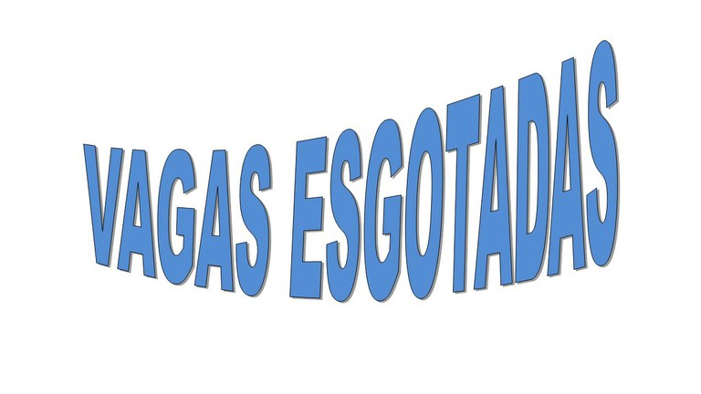 vagas esgotadas vagas esgotadas